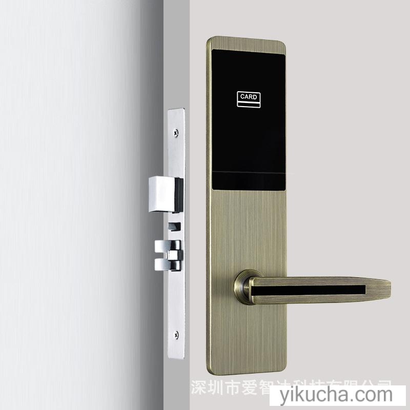 爱智达酒店门锁感应锁智能刷卡锁家用防盗门锁电子锁门锁-图1