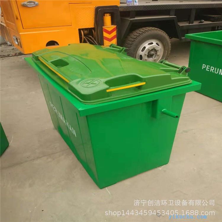 660L垃圾桶户外大号垃圾箱塑料环卫挂车桶市政超大型垃圾桶-图3