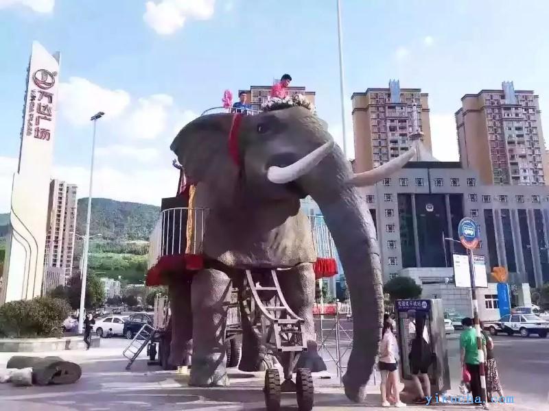 大型机械大象巡游展览机械大象出租租赁-图1
